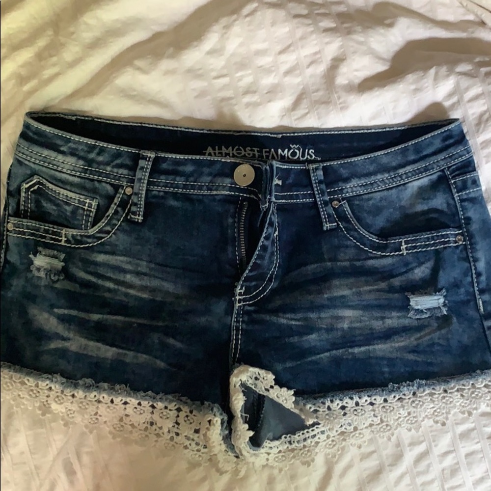Denim shorts